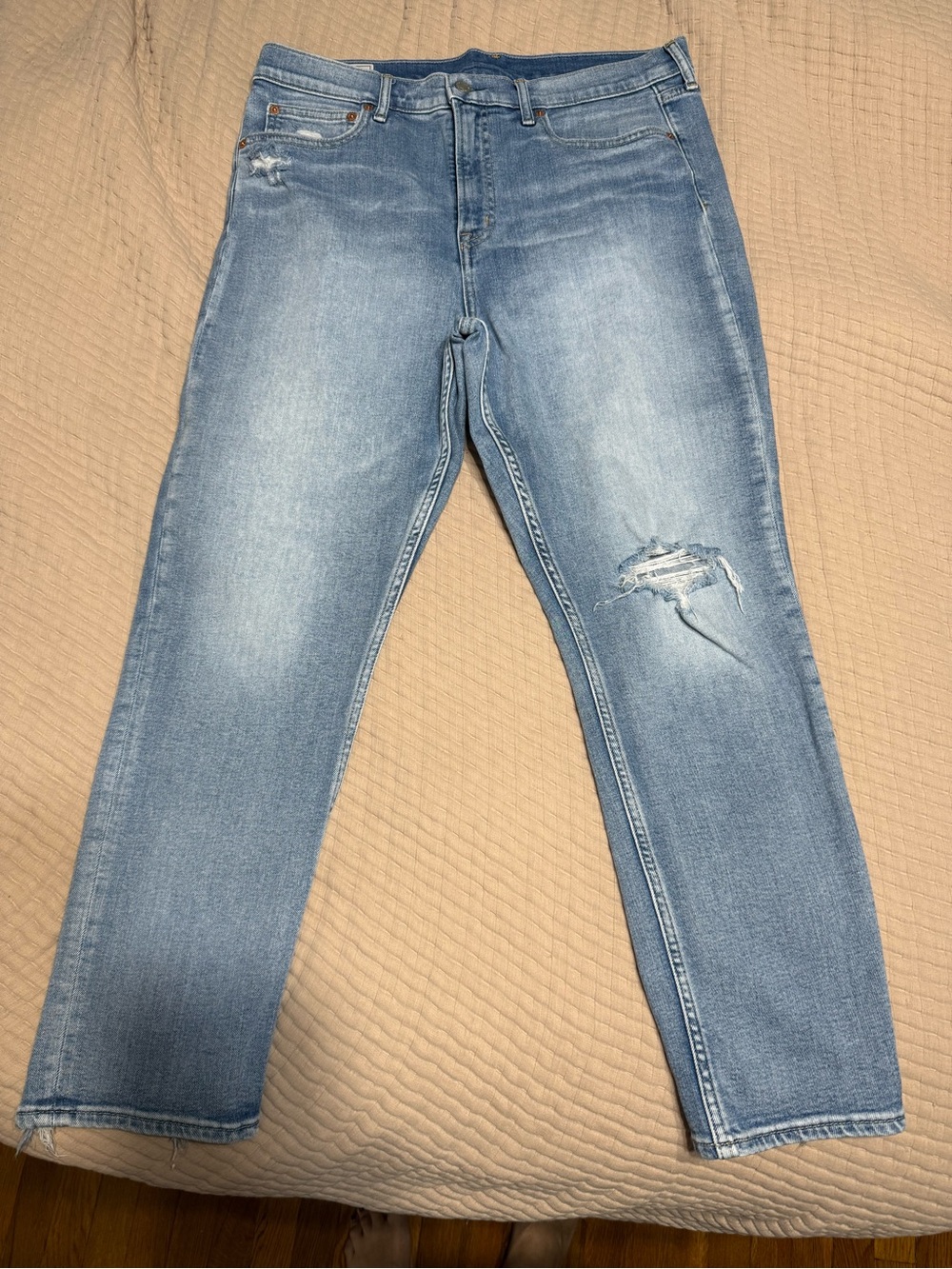 GAP Light Blue High-Rise Cigarette Jeans